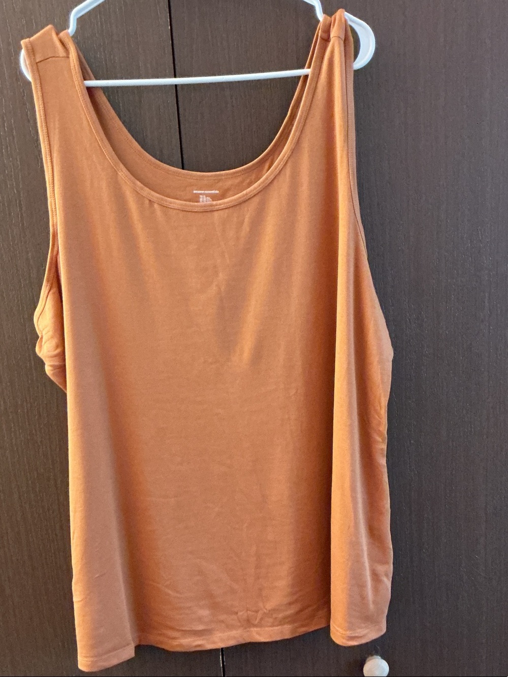 Amazon Essentials Women's Sleeveless Tank Top - Rust Orange